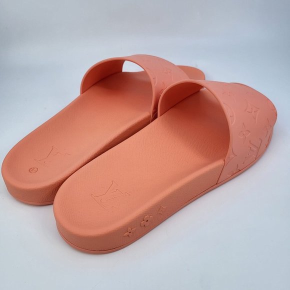 Louis Vuitton Men's Orange Monogram Waterfront Mule Sandals - Picture 7 of 15